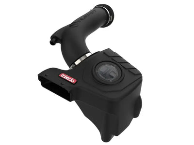 Black aftermarket air intake system for Hyundai Kona with Takeda Momentum Cold Air filter