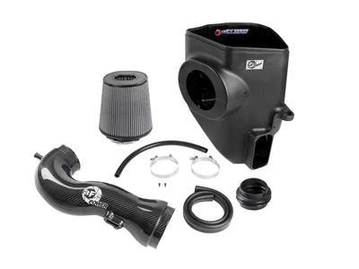 aFe 19-21 GM Trucks 5.3L/6.2L Track Series Carbon Fiber Cold Air Intake System W/ Pro Dry S Filters - Truck & Automotive