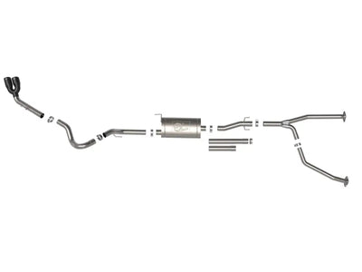 aFe 2022 Toyota Tundra V6-3.5L (tt) Vulcan Series 2.5in to 3in 304 SS Cat-Back Exhaust w/ Black Tip - Truck & Automotive