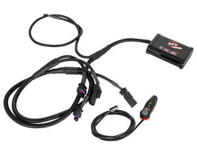 Black performance tuner with wiring harness for Ford Bronco and Ford Ranger Scorcher GT Power