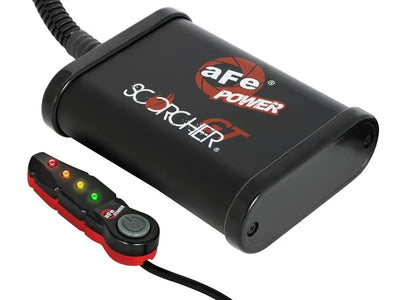 Black electronic performance tuner for Ford Bronco and Ford Ranger with Scorcher GT Power