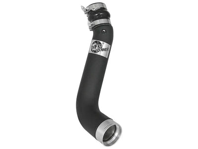Black curved intake pipe for aFe BladeRunner 3in intercooler tube on GM Diesel V8 6.6L