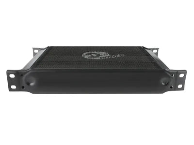 Black transmission cooler for Chevy Silverado 1500 aFe Bladerunner oil cooler kit
