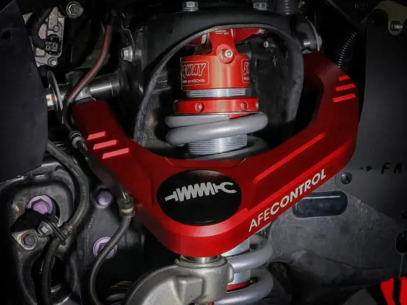 aFe Control 05-23 Toyota Tacoma Upper Arms - Red Anodized Billet Aluminum