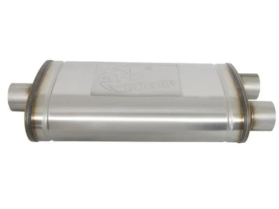 Stainless steel muffler from aFe Gemini XV 3in cat-back exhaust system for Ram 1500