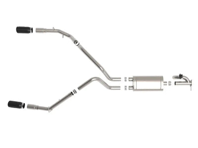 Stainless steel afe gemini XV 3in cat-back exhaust system for Ram 1500 V8 5.7L