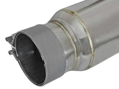 aFe MACH Force-Xp 304 Stainless Steel Resonator 2.5in Inlet/Outlet x 4in Dia x 15in Body x 19in L - 49M10002