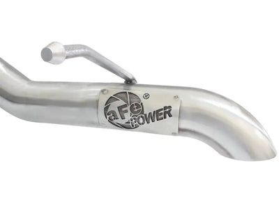 aFe MACHForce XP 2-1/2in SS-409 Cat-Back Exhausts w/ 18in Muffler 07-17 Jeep Wrangler V6-3.6L - Truck & Automotive