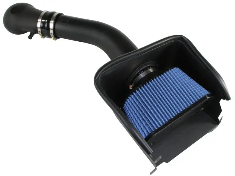 Black air intake system with blue filter for P5R AFE MagnumFORCE Intakes Dodge trucks
