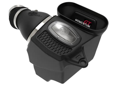 Black air intake system for Jeep Wrangler 392 with aFe Momentum GT Pro Dry cold air intake