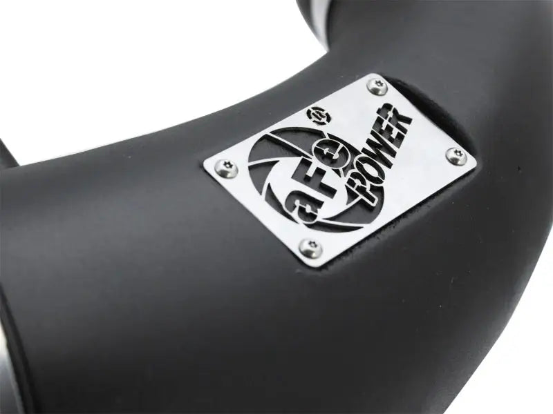 Black intake tube with metal logo plate for aFe Momentum GT Pro Guard Cold Air Intake