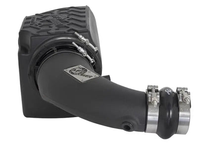 Black air intake system for Jeep Wrangler with aFe Momentum GT Stage 2 Pro 5R Intake