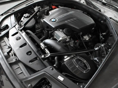 BMW engine compartment with aFe Momentum Pro DRY S Intake System for BMW 528i