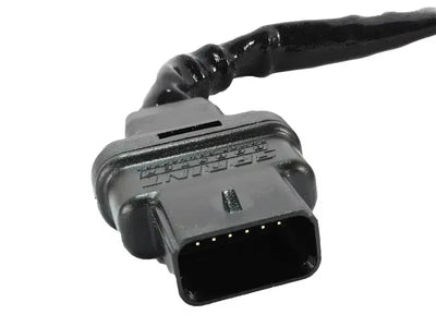 Black electrical connector with cable for aFe Power Sprint Booster power converter on Ford trucks