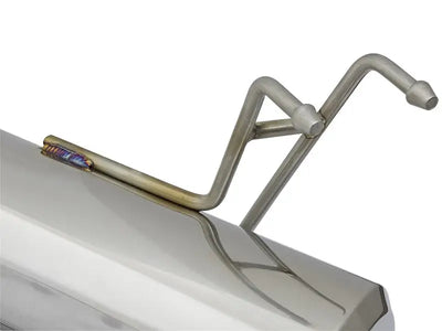 Metal exhaust pipe hanger for afe power takeda dual exit exhaust on Honda Civic