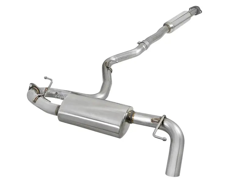 aFe POWER Takeda 2.5in 304 SS Cat-Back Exhaust System for Subaru Crosstrek 18-19 H4-2.0L, stainless steel exhaust system.