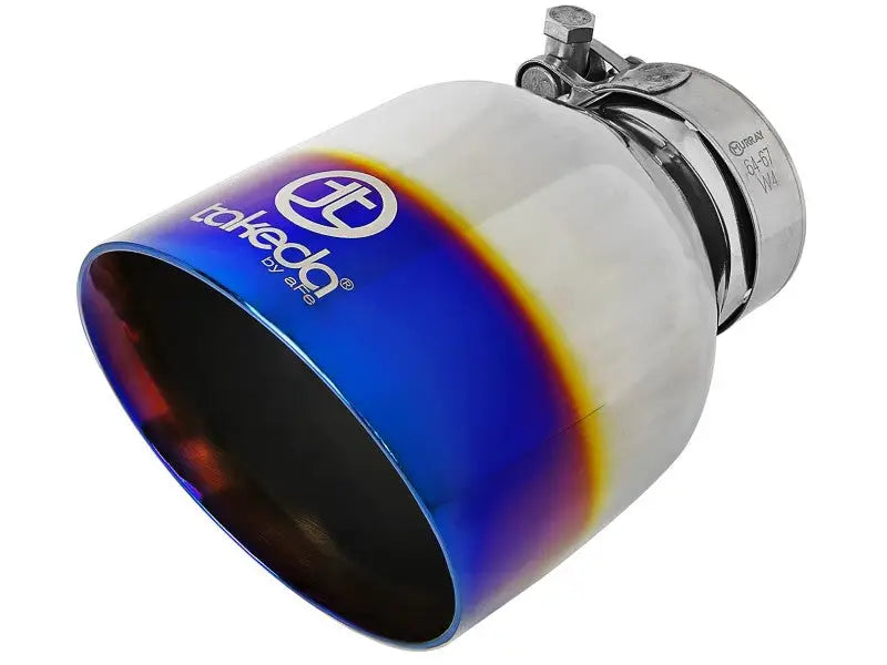 aFe POWER Takeda 2021 Toyota Supra 2.0L (t) 2.5in-3in 304 SS CB Exhaust w/ Blue Tips - Truck & Automotive