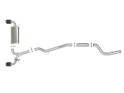 aFe POWER Takeda 2021 Toyota Supra 2.0L (t) 2.5in-3in 304 SS CB Exhaust w/ Carbon Tips - Truck & Automotive