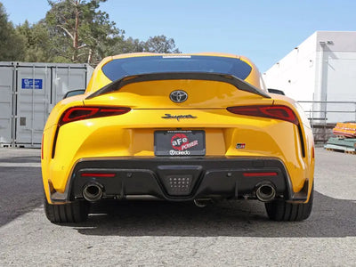 aFe POWER Takeda 2021 Toyota Supra 2.0L (t) 2.5in-3in 304 SS CB Exhaust w/ Carbon Tips - Truck & Automotive