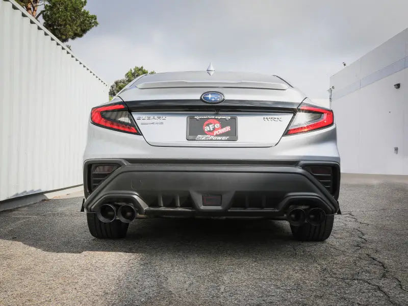 aFe POWER Takeda 3in to 2-1/2in 304 SS Cat-Back Exhaust w/ Black Tips 22-23 Subaru WRX H4-2.4L (t) - Truck & Automotive