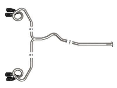 aFe POWER Takeda 3in to 2-1/2in 304 SS Cat-Back Exhaust w/ Black Tips 22-23 Subaru WRX H4-2.4L (t) - Truck & Automotive