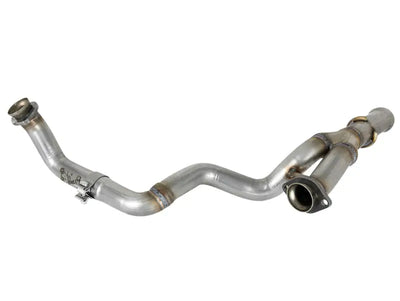 aFe POWER Twisted Steel Y-Pipe 2-1/4in 409 SS Exhaust System 2018 Jeep Wrangler (JL) V6-3.6L - Truck & Automotive