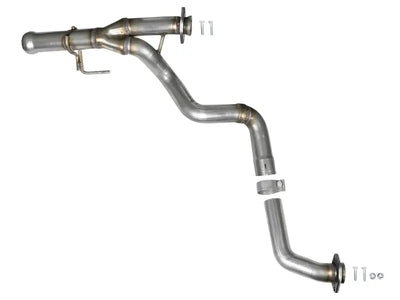 aFe POWER Twisted Steel Y-Pipe 2-1/4in 409 SS Exhaust System 2018 Jeep Wrangler (JL) V6-3.6L - Truck & Automotive