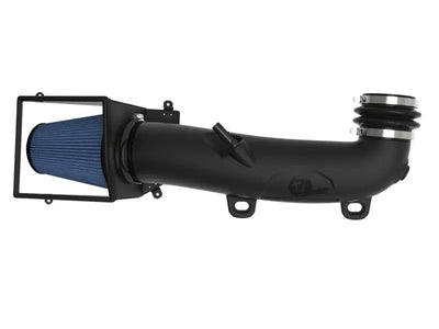 Black cold air intake system with blue cone filter for afe rapid induction pro Jeep JL/JT