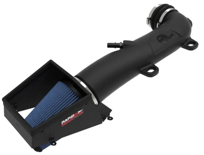 Black afe rapid induction pro 5R cold air intake with blue cone filter for Jeep JL/JT