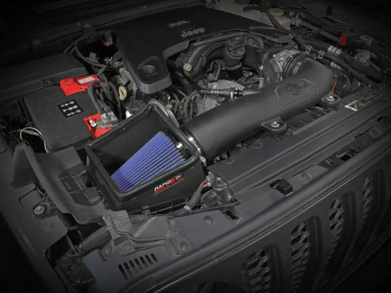 Aftermarket afe rapid induction pro cold air intake system for Jeep Wrangler JL and Gladiator JT