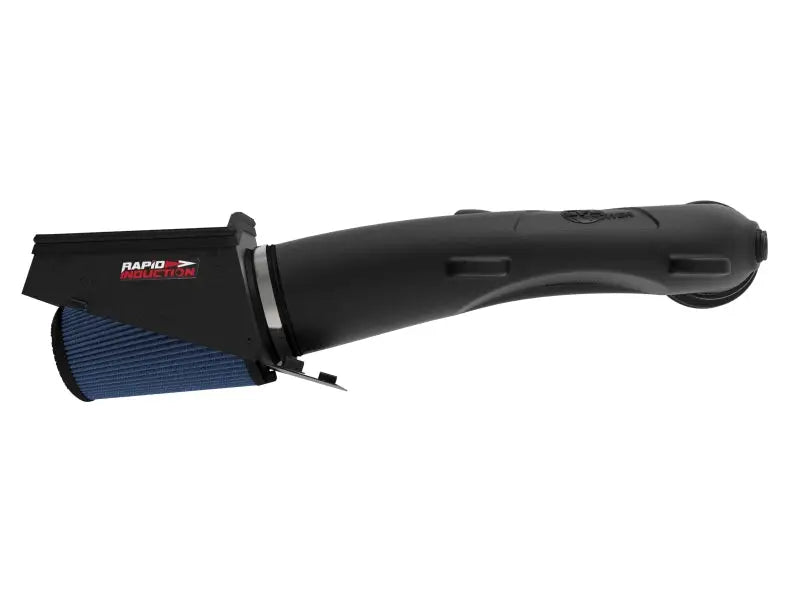 Black afe rapid induction pro cold air intake with blue cone filter for Jeep JL/JT 3.6L