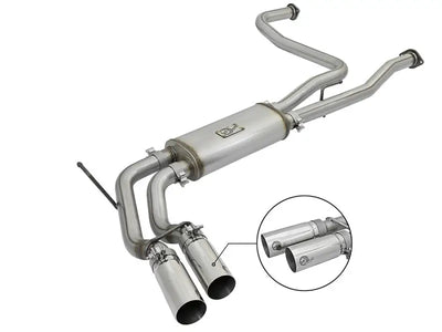Stainless steel exhaust system from aFe Rebel Series for Nissan Titan V8 5.6L