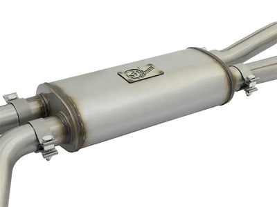 Stainless steel exhaust muffler from the aFe Rebel Series for Nissan Titan V8 5.6L