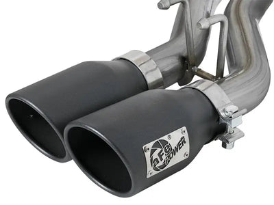 AFe Rebel Series dual exhaust tips on Jeep Wrangler V6 for awesome look and sound