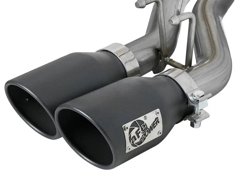 AFe Rebel Series dual exhaust tips on Jeep Wrangler V6 for awesome look and sound
