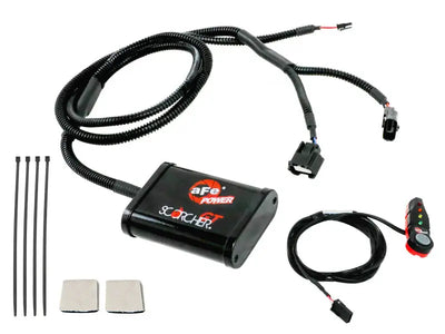 AFe Scorcher GT Module for Subaru Outback 20-23 with wiring harness and accessories