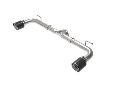 aFe Takeda 2-1/2in 304 SS Axle-Back Exhaust w/ Carbon Fiber Tips 14-18 Mazda 3 L4 2.0L/2.5L - Truck & Automotive