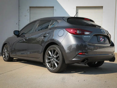 aFe Takeda 2-1/2in 304 SS Axle-Back Exhaust w/ Carbon Fiber Tips 14-18 Mazda 3 L4 2.0L/2.5L - Truck & Automotive