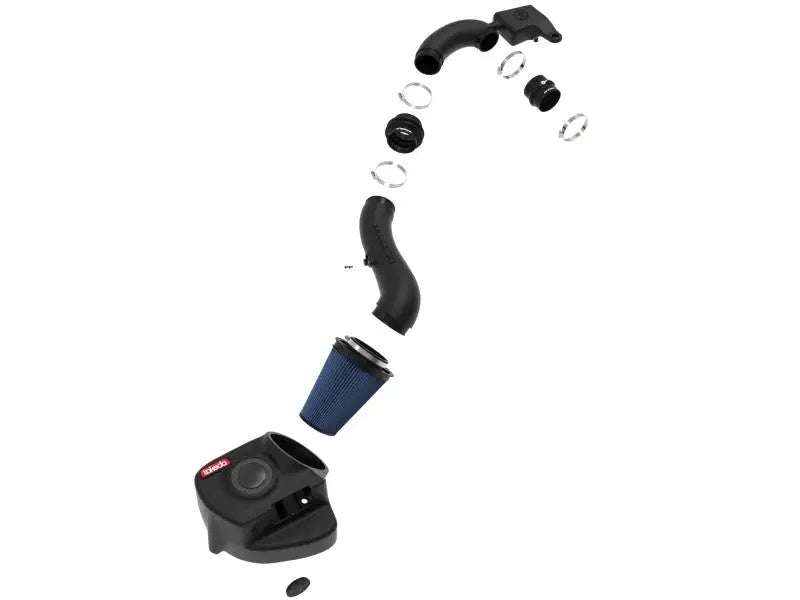 Exploded view of an air intake system.