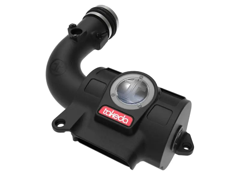 aFe Takeda Momentum Pro 5R Cold Air Intake System for 22-23 Subaru BRZ/Toyota GR86 featuring heat-resistant XLPE polymer and a clear sight window for easy filter inspection.