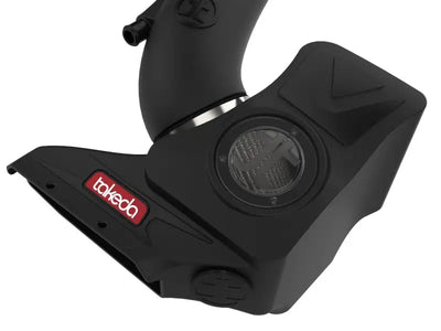 Black air intake system for 2022 Hyundai Elantra N with afe takeda momentum pro dry S