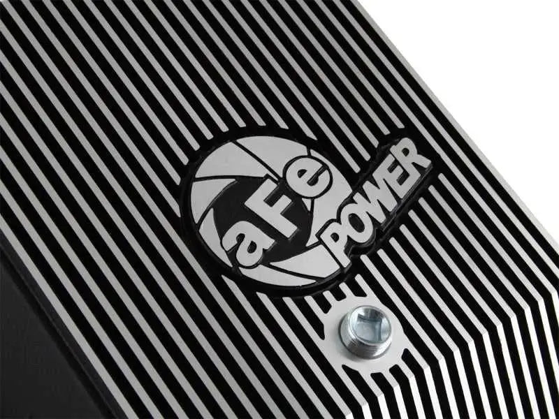 afe Transmission Pan (Black); Ford Diesel Trucks 03-10 V8-6.0/6.4L (td) 