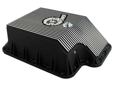 afe Transmission Pan (Black); Ford Diesel Trucks 03-10 V8-6.0/6.4L (td) 