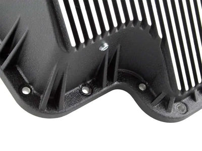 afe Transmission Pan (Black); Ford Diesel Trucks 03-10 V8-6.0/6.4L (td) 