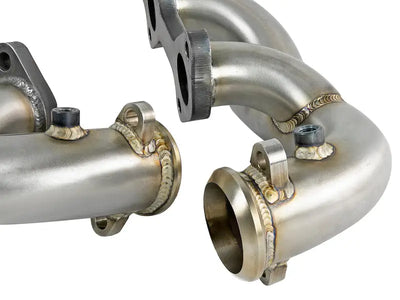Stainless steel exhaust manifold for 03-07 Ford Diesel V8 6.0L with AFE Twisted Steel headers