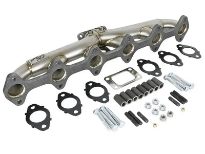 aFe Twisted Steel Header Turbo Manifold (T3) 98.5-02 Dodge Diesel Trucks L6 5.9L (td) - Truck & Automotive