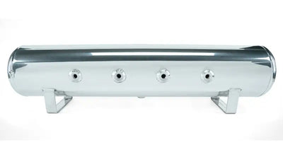 Air Lift 4 Gal. 7-Port Tank w/ Viair 444c Chrome Compressor (Incl. Fittings & Mounting Hardware) - Suspension