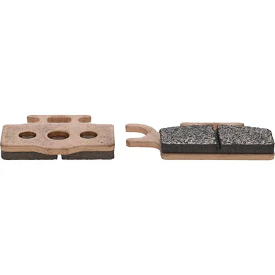 Two brake pads from All Balls 18-8069 Brake Pad Kit for demanding riding conditions