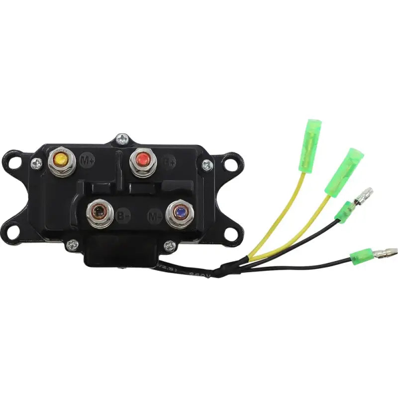 Black 12V 250A Winch Solenoid Contactor for reliable power distribution in vehicles