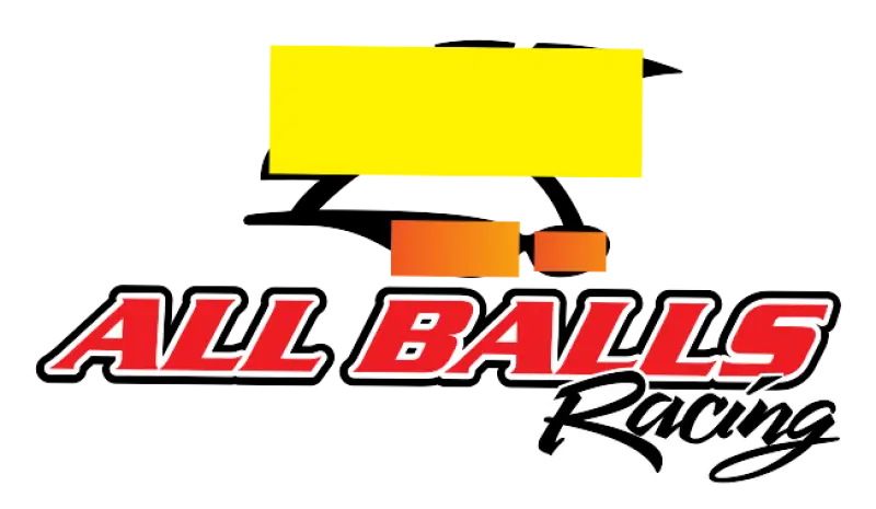 Red and yellow All Balls Racing logo on relay solid state turf mode product